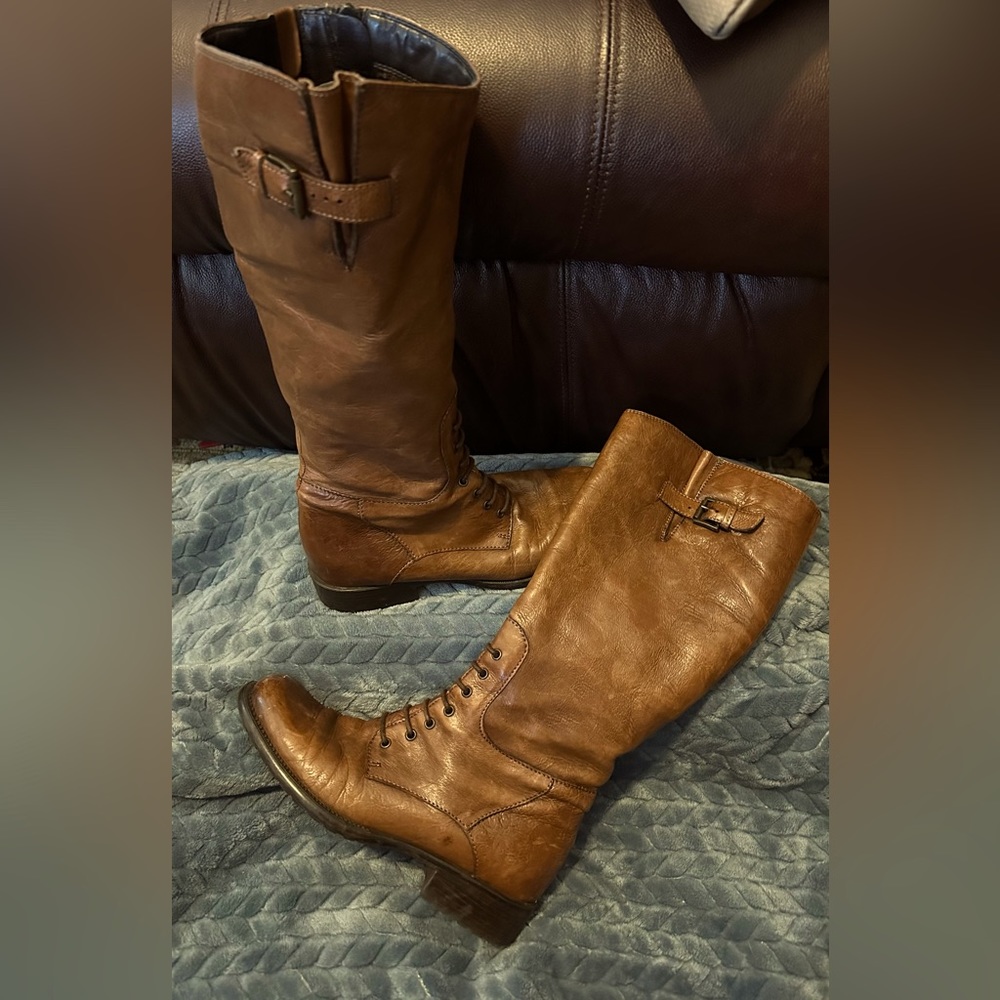 Clarks faux lace up boots. Worn once